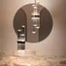 CACTUS SMALL Gris fumé et noir Lampe à poser LED Métal/Verre avec dimmer H63cm
