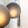 KOKESHI HIGH Gris acétate et blanc Lampadaire Verre/Céramique H150cm