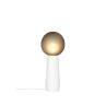 KOKESHI SMALL Gris acétate et blanc Lampe de sol Verre/Céramique H75cm