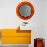ALL SAINTS tangerine orange Miroir lumineux LED Salle de Bain Ø78cm