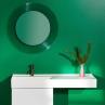 ALL SAINTS Vert d'eau Miroir lumineux LED Salle de Bain Ø78cm