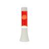 LAVA MINI rouge et blanc Lampe lave Métal/Verre H33cm