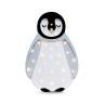 BABY PENGUIN gris clair Lampe à poser LED Pingouin H22cm