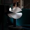 SWAP-IT Charbon bleu Lampe à poser Jesmonite/Plexiglas H45cm