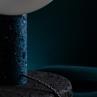 SWAP-IT Charbon bleu Lampe à poser Jesmonite/Plexiglas H45cm
