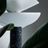 SWAP-IT Charbon noir Lampe à poser Jesmonite/Plexiglas H45cm