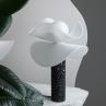 SWAP-IT Charbon noir Lampe à poser Jesmonite/Plexiglas H45cm