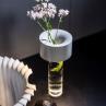 FLEUR Blanc Lampe à poser / Vase LED sans fil H24cm