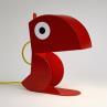 ANIMO Rouge Lampe à poser Perroquet H23cm