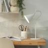 LISBON Blanc Lampe à poser Fer H50cm