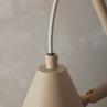 LISBON sable Lampe à poser Fer H50cm