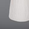 PANDO Blanc mat rayé / Noit mat Suspension Céramique H30cm