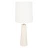 COSINESS Blanc Lampe de sol Céramique/Tissu Bouclette H101cm
