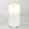 LOP BIG RECTANGLE Milky Lampe à poser LED Acrylique H60cm