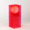 LOP BIG RECTANGLE Rose Lampe à poser LED Acrylique H60cm