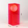 LOP BIG RECTANGLE Rose Lampe à poser LED Acrylique H60cm