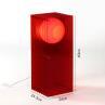 LOP BIG RECTANGLE Rouge Lampe à poser LED Acrylique H60cm