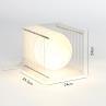 LOP BIG SQUARE Transparent Lampe à poser LED Acrylique H24cm