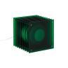 LOP BIG SQUARE Vert Lampe à poser LED Acrylique H24cm