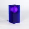 LOP SMALL RECTANGLE Bleu Lampe à poser LED Acrylique H38cm