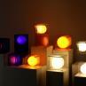 LOP SMALL RECTANGLE Orange Lampe à poser LED Acrylique H38cm