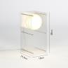 LOP SMALL RECTANGLE Transparent Lampe à poser LED Acrylique H38cm