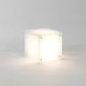 LOP SMALL SQUARE Milky Lampe à poser LED Acrylique H18cm