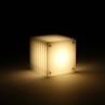LOP SMALL SQUARE Milky Lampe à poser LED Acrylique H18cm