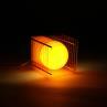 LOP SMALL SQUARE Orange Lampe à poser LED Acrylique H18cm