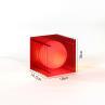 LOP SMALL SQUARE Rouge Lampe à poser LED Acrylique H18cm