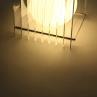 LOP SMALL SQUARE Transparent Lampe à poser LED Acrylique H18cm