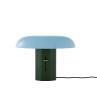 MONTERA JH12 Vert forêt / Bleu ciel Lampe à poser Aluminium variateur intégré H33cm