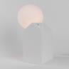 DREAM LIKE Blanc Lampe à poser Béton/Verre variateur intégré H24.6cm