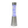 TOWER argent Lampe lave LED RGB Métal/Verre H30cm