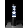 TOWER Noir Lampe lave LED RGB Métal/Verre H30cm
