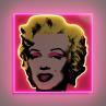 MARILYN SMALL Rose Néon LED Marilyn Monroe Edition Limitée H52cm