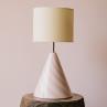 CARAMELLA Fraise abat-jour Latte Lampe à poser Céramique/Coton H42cm