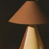 CATERINA Havane Lampe à poser Céramique/Coton H35cm