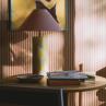 OMBRELLINA Jaune abat-jour Rose Lampe à poser Céramique/Coton H50cm
