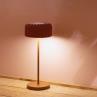 DENTELLES BISTRO terracotta Lampe à poser d'extérieur sans fil avec variateur H29cm
