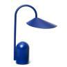 ARUM PORTABLE bleu brillant Lampe à poser LED Métal sans fil variateur intégré H30cm