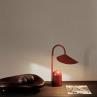 ARUM PORTABLE rouille Lampe à poser LED Métal sans fil variateur intégré H30cm