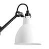 Lampe Gras N°304 Blanc Applique avec prise et interrupteur Noir L15cm