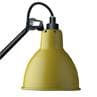 Lampe Gras N°304 jaune intérieur blanc Applique avec prise et interrupteur Noir L15cm