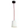 LIGHTBOOK blanc câble rouge Suspension H12cm