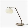 COPENHAGEN blanc opalin Lampe à poser LED Bronze/Verre H37cm