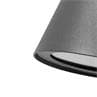 GINA gris anthracite Applique d'extérieur Aluminium & Verre L15cm
