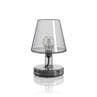 TRANSLOETJE gris Lampe à poser LED rechargeable H25cm