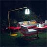 BALAD miel Lampe nomade LED d'extérieur avec pied déporté H190cm