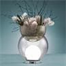 GIOVA PETIT rose pâle Lampe à poser/Vase Verre H37cm